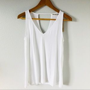 Michael Stars White Trapeze Tank- White